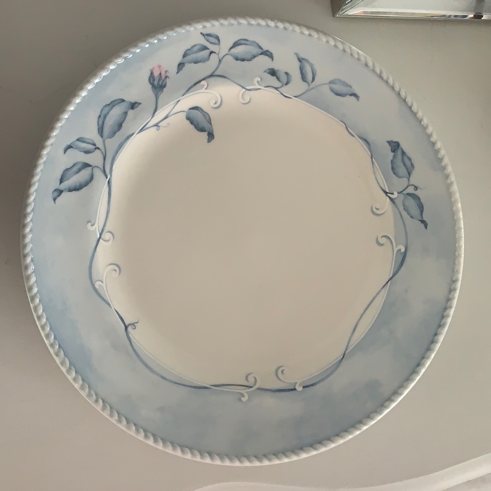 Lenox Swedish Lodge Swedish rose dinner plate blue - Picture 3 of 9
